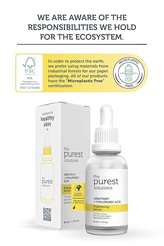 Miniatura 6 de The Purest Solutions Suero iluminador (arbutina 2% + ácido hialurónico), elimina las desigualdades en el tono de la piel y apoya la piel brillante y