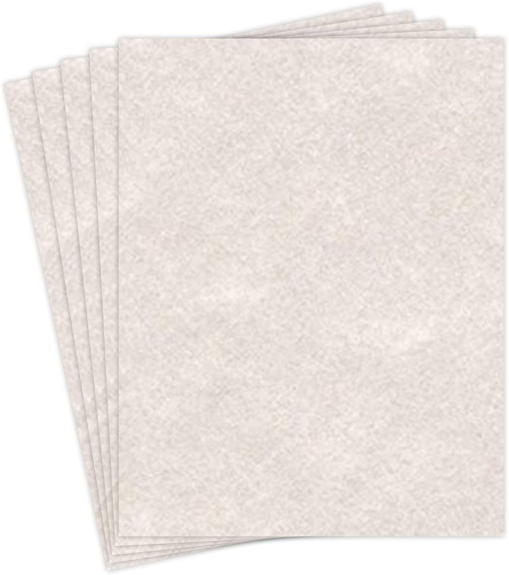 Natural Cream Stationery Parchment Recycled Cardstock Paper – Great for Arts and Crafts, Invitations, Restaurant Menus, Greeting Cards | 65lb Cover (176gsm) | 8.5" x 11" | 250 Sheets per Pack