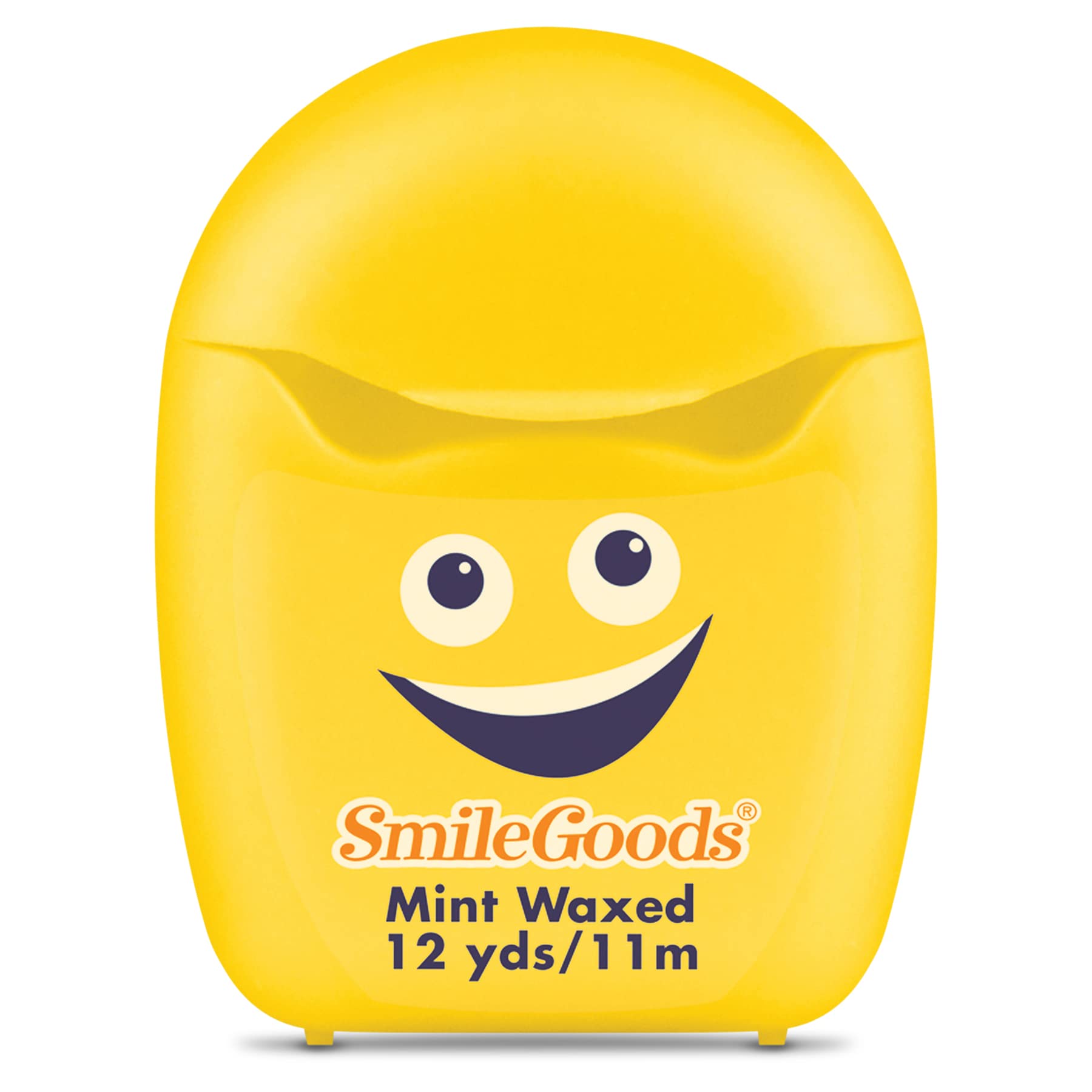 Practicon SmileGoods Cuties - Hilo dental encerado de menta de 12 yardas, tamaño mini de muestra para regalos, viajes, niños, adultos, pacientes, varios colores brillantes con recipiente de exhibición