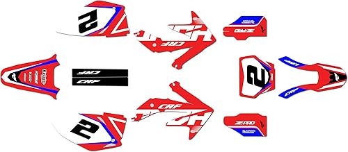 Kalair GFX Kit de gráficos para Honda CRF 450R (2005-2007) Flight Series Red 16 Mil - CalcomanĂas de motocicleta Dirt Pit Bike, calcomanĂas de Kalair GFX Kit de gráficos para Honda CRF 450R (2005-2007) Flight Series Red 16 Mil - CalcomanĂas de motocicleta Dirt Pit Bike, calcomanĂas de