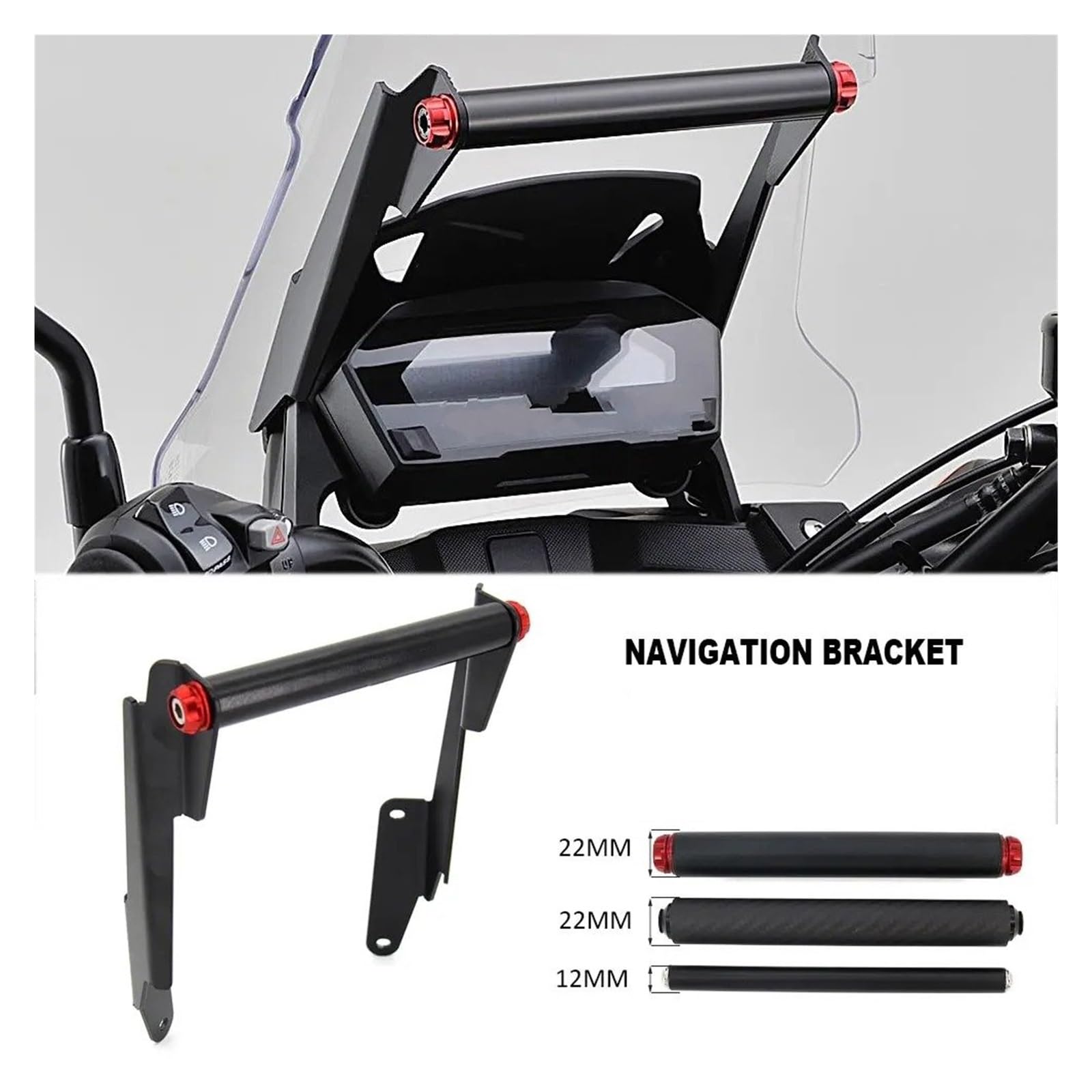 Soporte Móvil Moto Soporte para Teléfono Móvil De Motocicleta, Accesorio Navegación GPS para NC750X (2016, 2017, 2018 Y 2019)