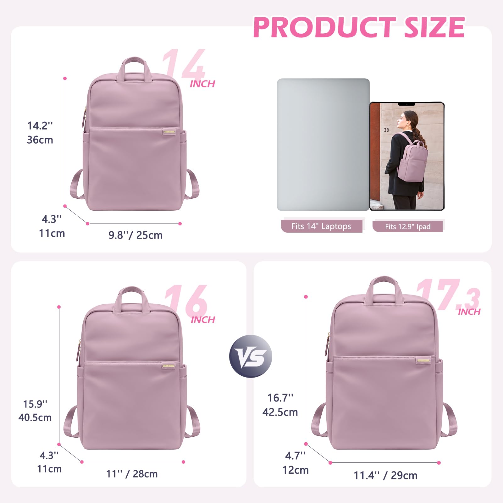 Golf Quality Schlanker -Rucksack für Damen 15" – Bild 2