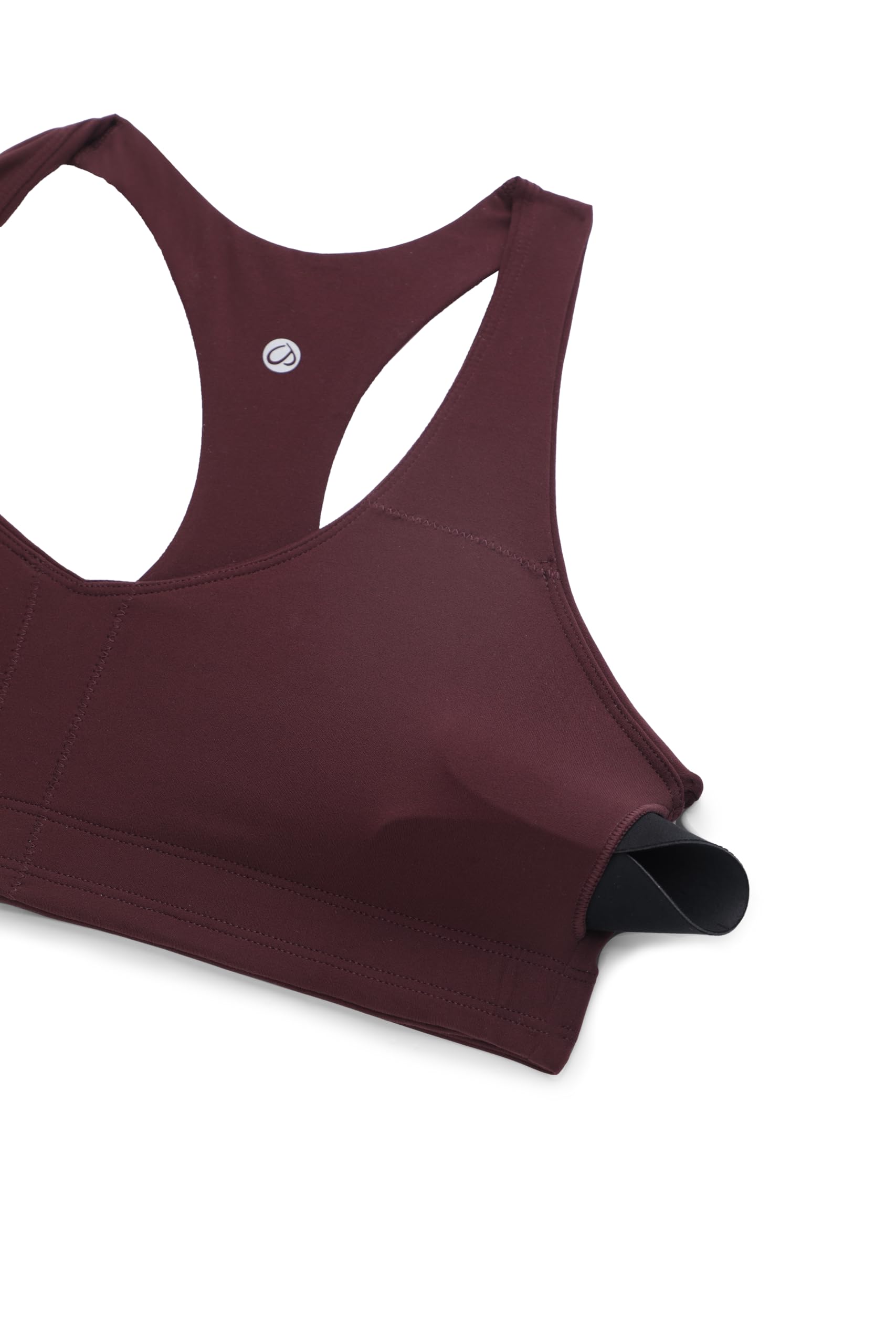 CRZ YOGA Butterluxe Biustonosz sportowy damski z dekoltem w serek – podtrzymujący bokserkę bez fiszbin wyściełany sportowy top do jogi