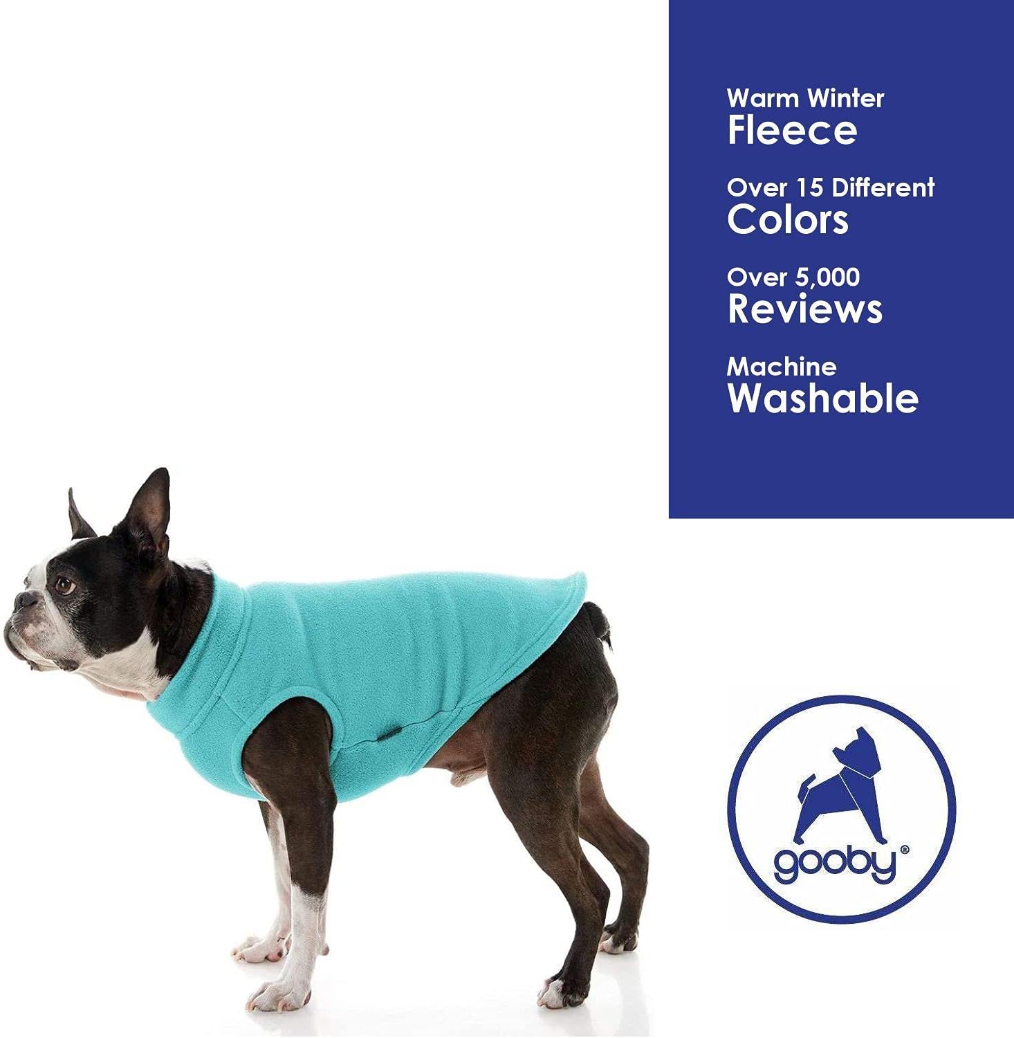 Gooby Stretch Fleece Pull Over Cold Weather Dog Vest, 2X-Large, Mint, 2X-Large Length (18.5") - Image 5