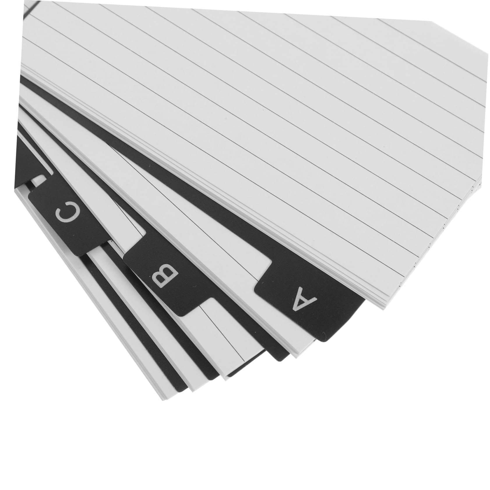 DOITOOL 4 Ensembles Cartes de Mémo Index avec Anneaux Métalliques de Cartes Vides pour Écriture et Organisation Pratique pour Maison et Voyage