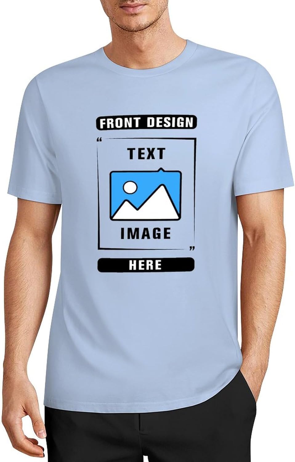 Custom T Shirts, Add Picture/Logo/Text Customized T Shirts for Men/Women Gifts, Personalized Unisex Crewneck Tee Shirt - Image 3