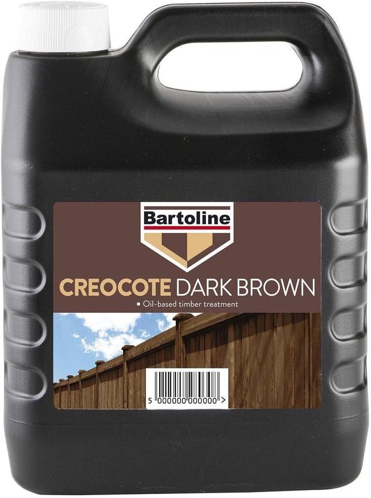 Creocote Creosote Substitute Dark Brown Fence & Timber Treatment – 2 x 4L (8L Total) Outdoor Wood Preserver