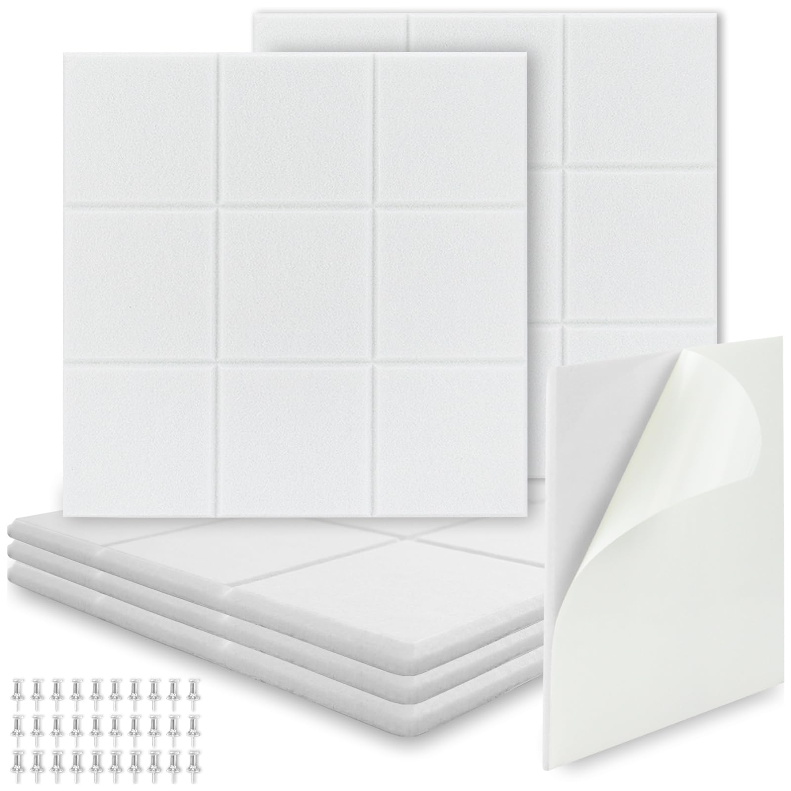 Tableau D'affichage En Feutre Autocollant,Lot De 6 Tableaux D