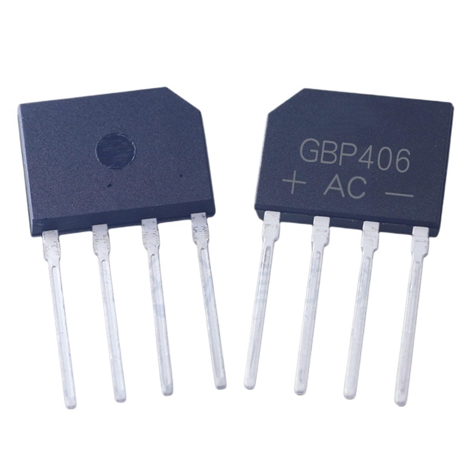 50/100/200/500/600Pcs GBP406 Bridge Rectifier GBP406G Flat Bridge 4A/600V DIP-4 Bridge Stack(100Pcs)