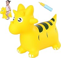 Vista 24 de INPANY Tolva de caballo de oruga hinchable para niños pequeños – Tolva inflable para niños, juguetes de animales, regalo de cumpleaños para niños