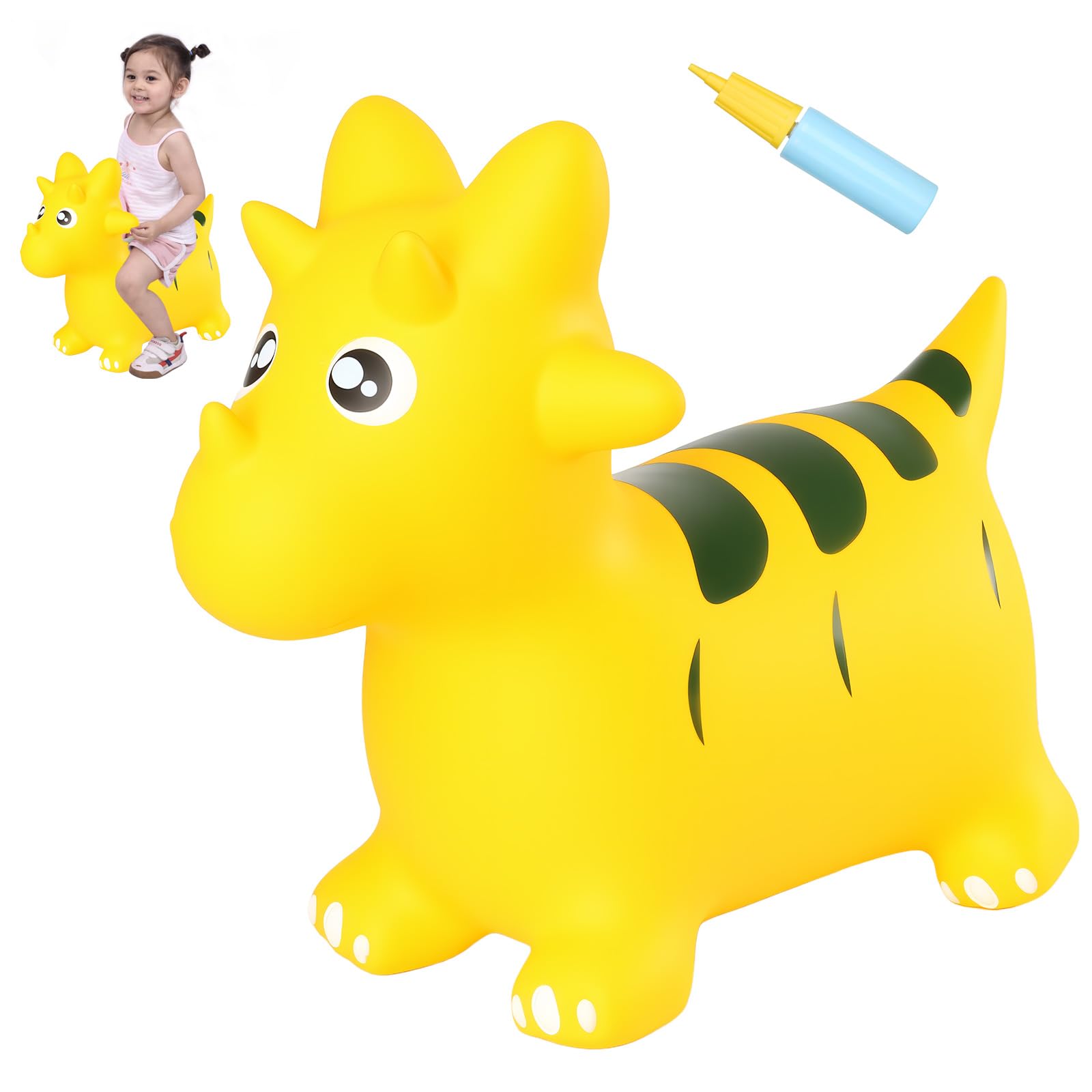 INPANY Bouncy Horse, Dinosaur Hopper Toys for Boys, Gifts Toy for Kid