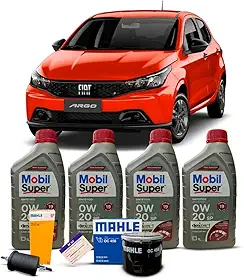 Kit Troca de Oleo + Filtro Combustivel e Oleo Fiat Argo 1.3 Firefly 2017 A 2024