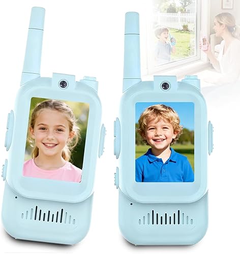 Walkie Talkies de video, 2026 nuevo Walkie Talkie con pantalla, Walkies Talkies de intercomunicación de video recargable, radio de 2 vías de largo