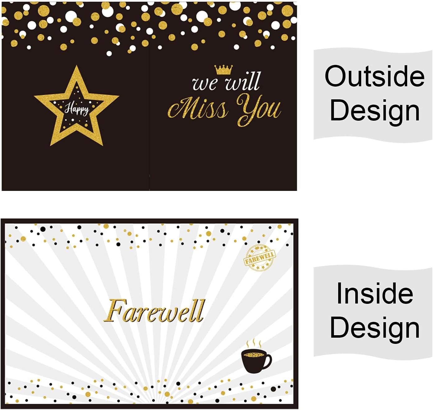 Farewell Party Decorations Jumbo Farewell Greeting Card 14 x 22 Inches Goodbye Card Guest Book Large We Will Miss You Gifts for Office Women Coworker Retirement Going Away Party Suppiles