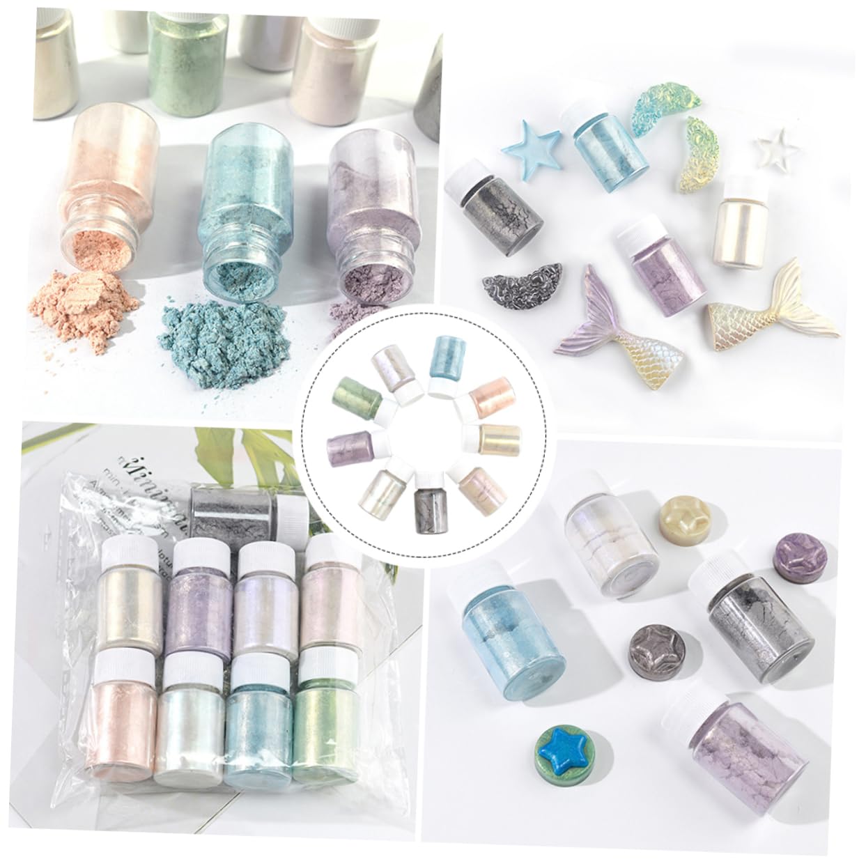 27stücke Teiliges Set Farbpigmentpulver Mica Pigment Für Epoxidharz Kosmetik Seifenfarbe Bastelprojekte Hautfreundliche Sichere Farbpigmente Für Kreative Anwendungen