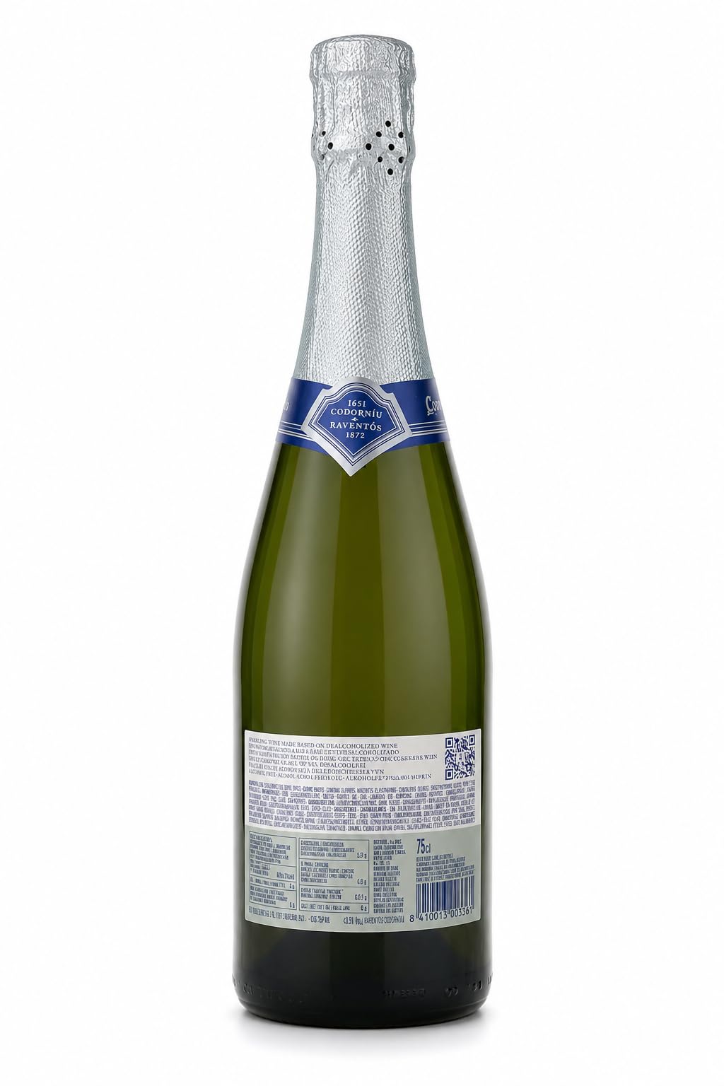 Pack 6 Botellas Codorníu Zero Sparkling Alcohol Free 75 cl | Espumoso Sin Alcohol 0,0% | Bebida Refrescante para Celebraciones, Aperitivos y Brindis -MYSECRETWINE-