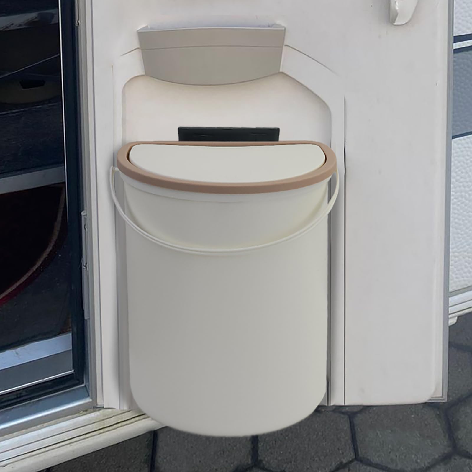 Rubbish Bin with Lid for Motorhome Camping Boats Caravans Home & Kitchen