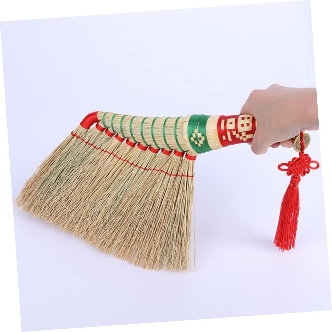 Auspicious Broom Soft Baseboard Cleaning Tool for Dusting Large Bales Hand-Crafted Home Cleaning Broom