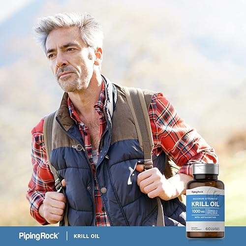 Miniatura 6 de Piping Rock Aceite de krill 1000 mg cápsulas blandas | 60 unidades | con Omega 3, EPA, DHA | Sin OMG, sin gluten