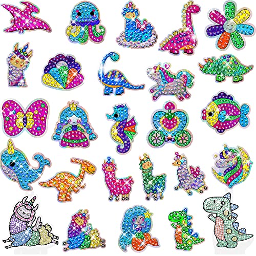 Wekey Diamond Painting Kits For Kids - 26Pcs Diamond Art Animal Sticker Craft With Gem Tool, Arts And Crafts For Kids Ages 8-12, Best Mosaic Stickers Gift For Boy And Girl To Diy #TOP27