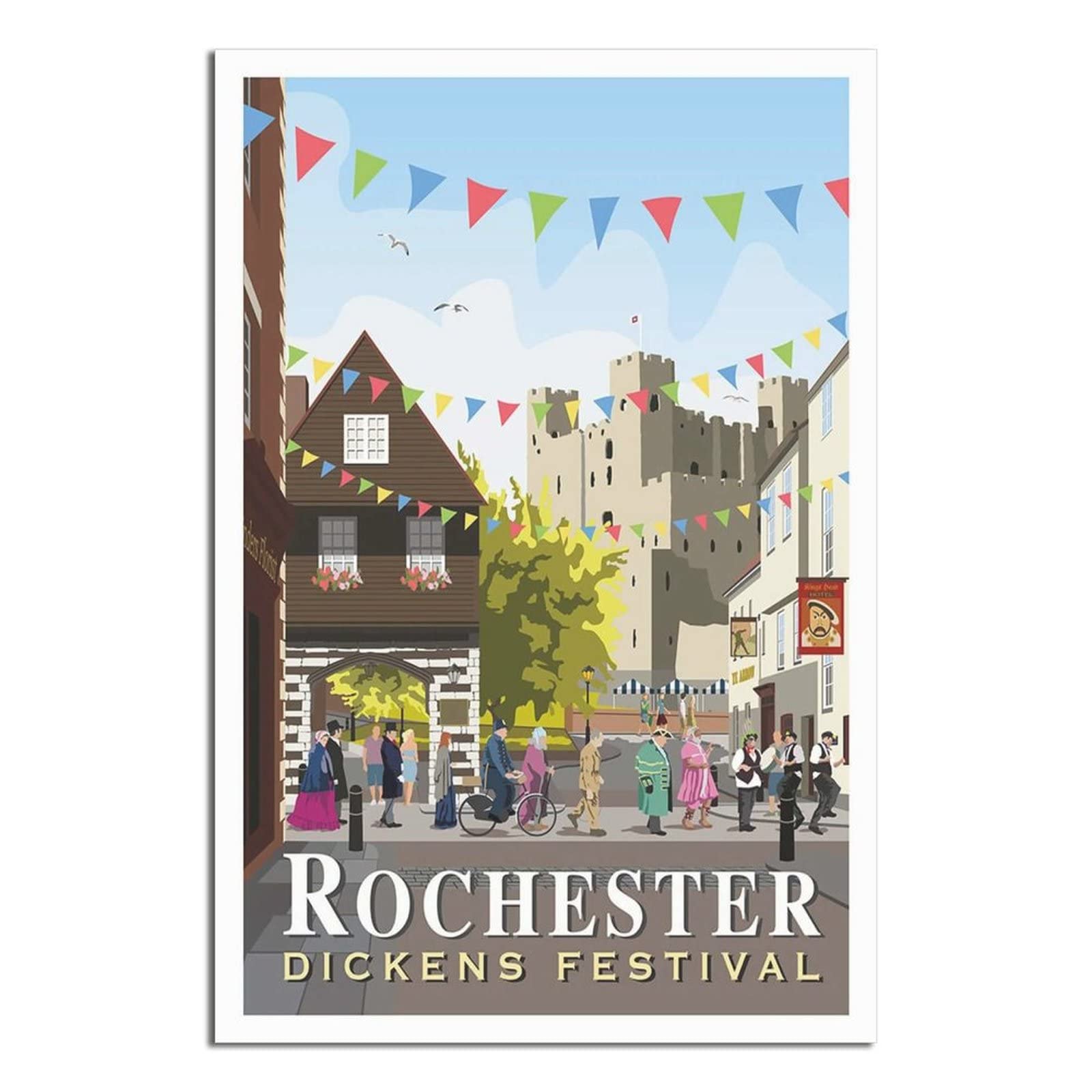 Jigsaw Puzzles for Adults 2000，Rochester Dickens Festival Kent Paper Jigsaw Puzzle 2000 Pieces Adult Toys Decompression Game 100x70cm