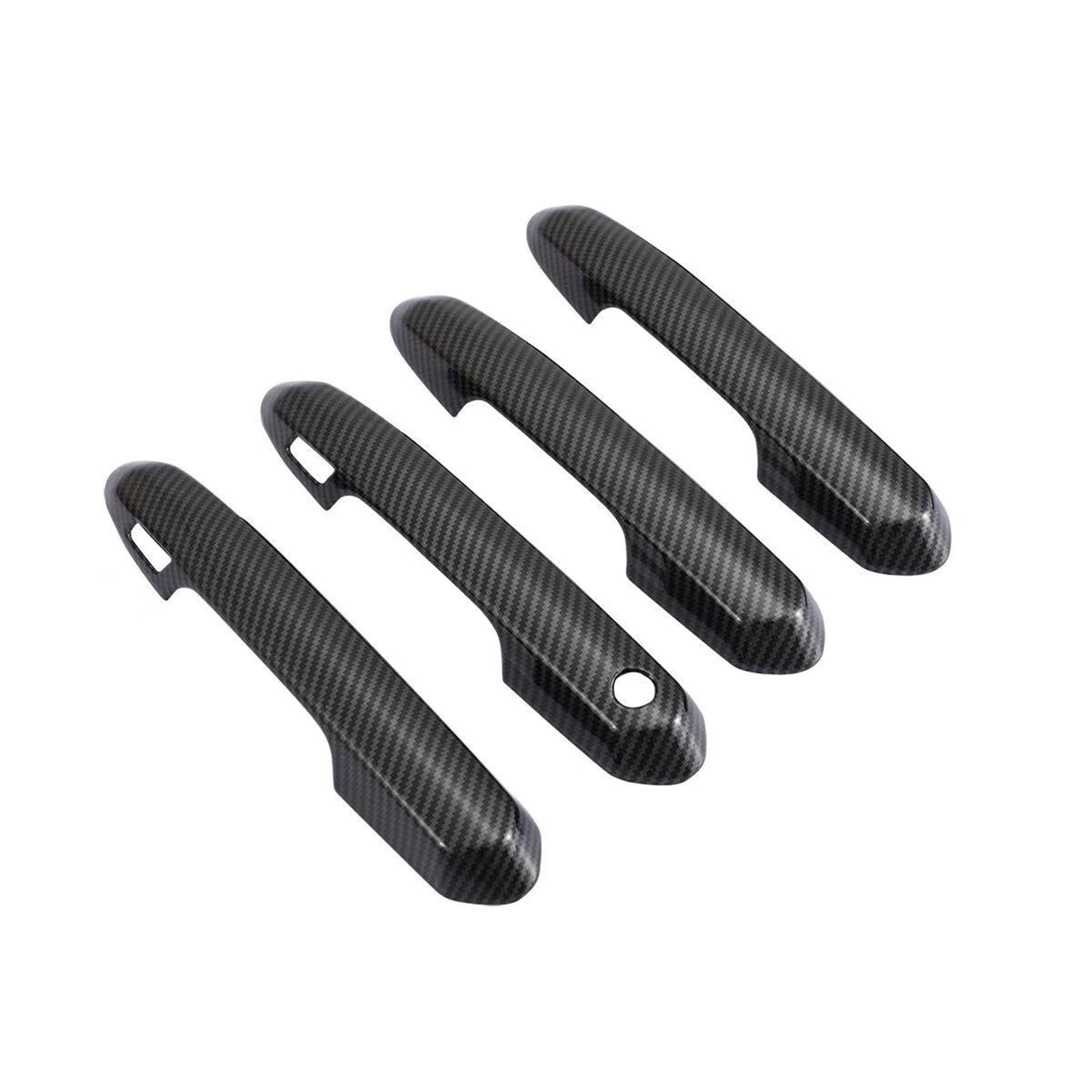 YOUZKA Handle Protective Carbon Fiber Car Door Handle Bowl Cover Decor Sticker Styling Accessories for Highlander for Kluger 2020 2021 2022(Carbon 2 sensors)