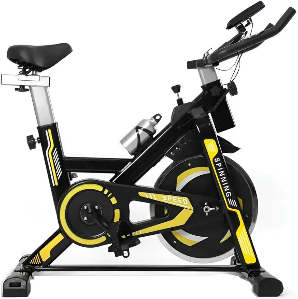 Bicicleta Spinning Ergométrica Profissional, Com Monitor, Suporta até 150kg, Ajustável até 1.90m, Ideal para Academia e Fitness em Casa