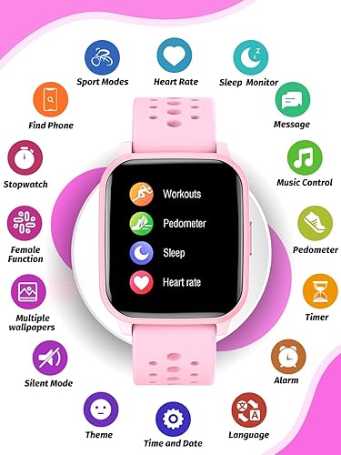 Miniatura 2 de Reloj inteligente para niños y niñas, reloj inteligente para niños, regalos para niños de 4 a 16 años con modo de sueño, 19 modos deportivos,