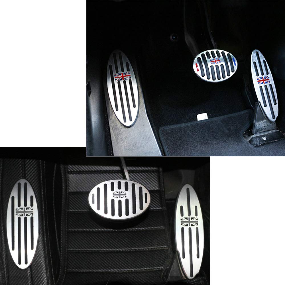 Couvre-pédales MINI Cooper HEINMO Voiture Frein À Gaz Pédale D'embrayage Plaques Plaque Pédale Aluminium MINI R/F Série