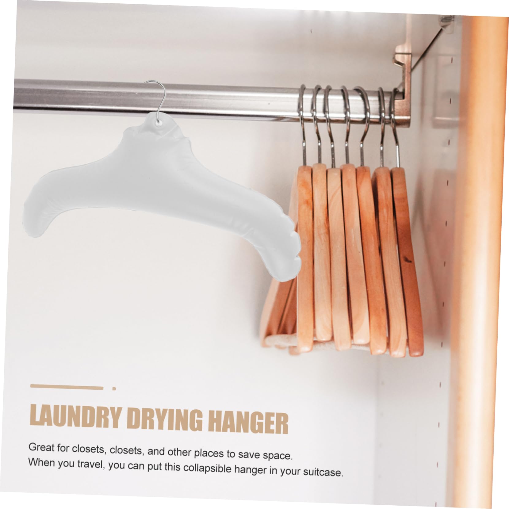 HOOTNEE 3pcs Inflatable Hanger Shirt Hangers Plastic Hangers for Clothes Drying Hanger Plastic Hanger for Home Clothes Hangers Space Saving Clothing Hangers Space Saving Drying Rack Hanger