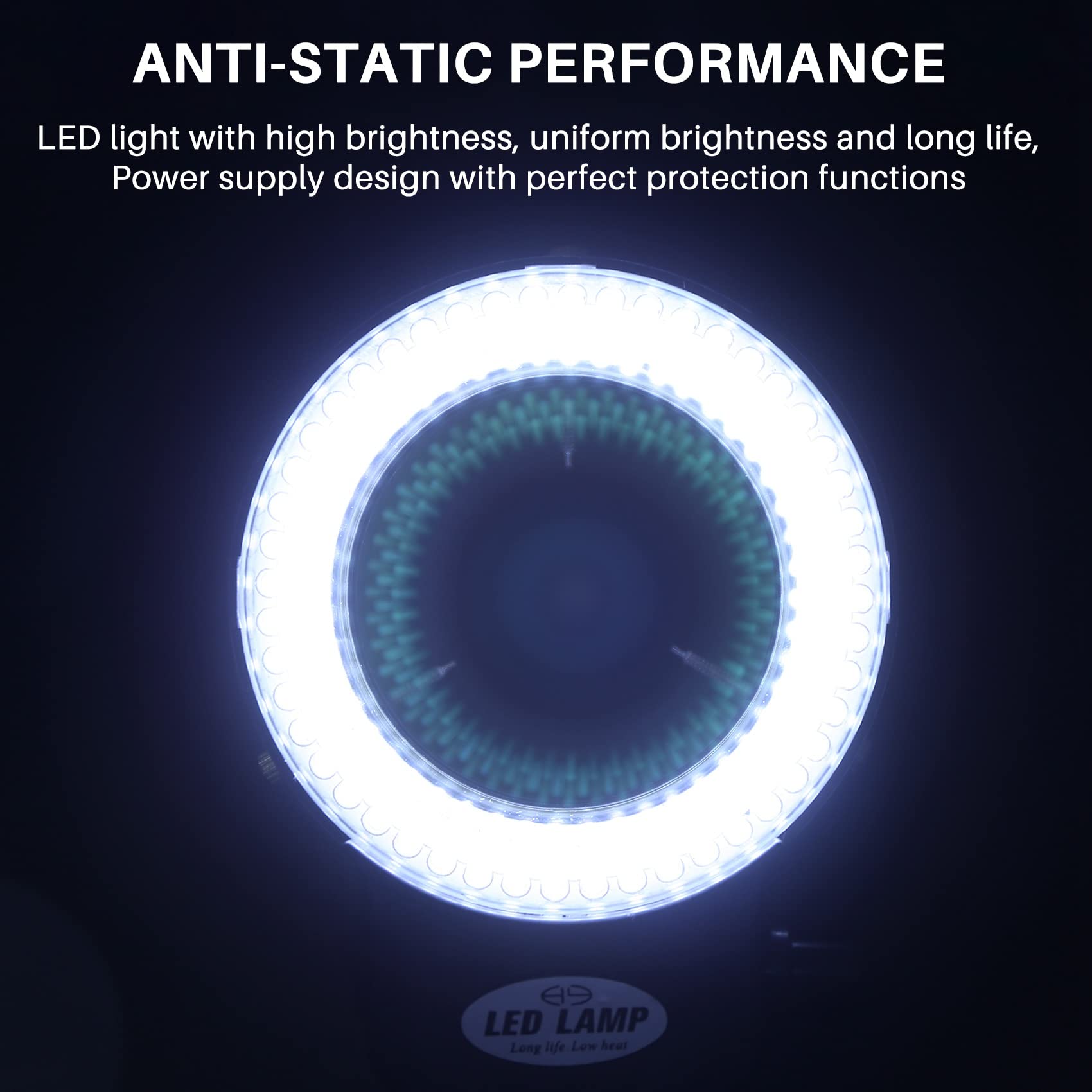 144 LED microscopio anillo de luz 0-100% ajustable lámpara para microscope anillo iluminación