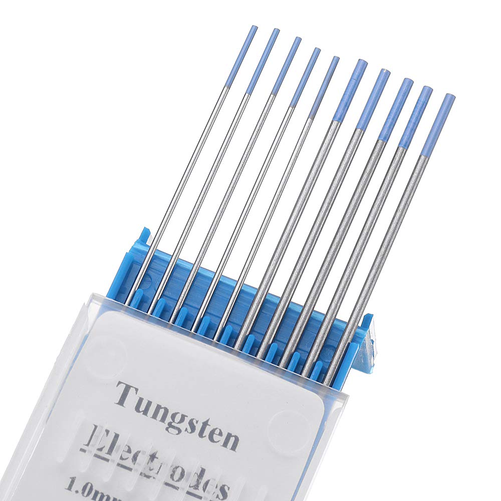 10pcs tungsteno WL20 Blue Tip TIG elettrodo 1.0/1.6x150mm saldatura aste aste