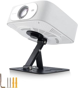 Salange 3-in-1 Projector Stand,Portable Projectors Desk,Wall and Ceiling Mount with 1/4-Inch Thread,Foldable Proyector Mount Stand with 180  Adjustment for Most Projector for Home,Outdoor,Office,Black