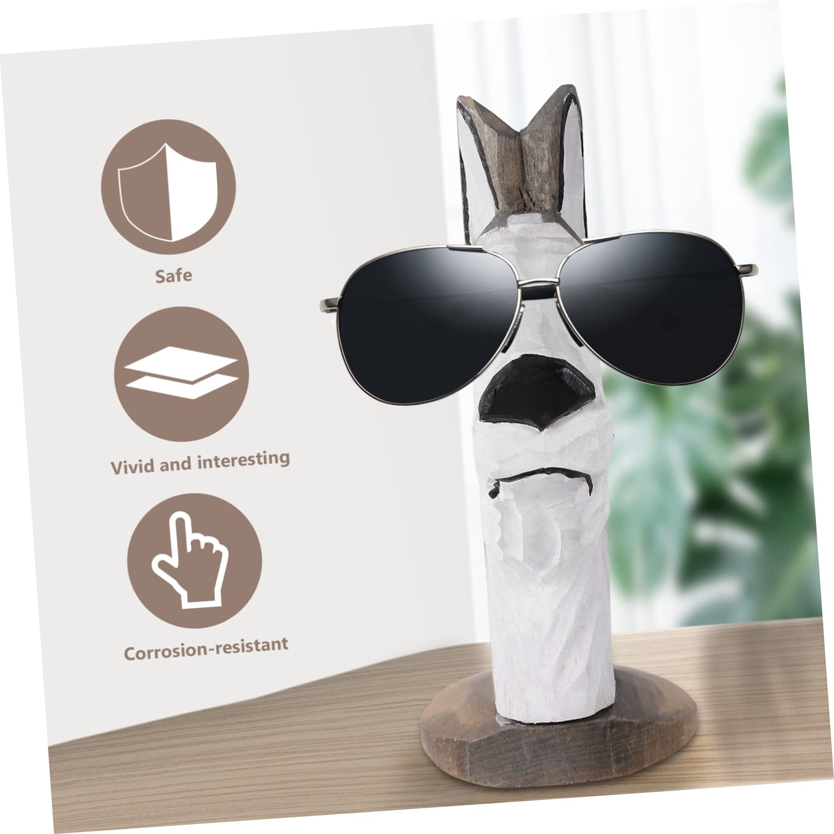 Alipis 3 Stk Brillengestell Aus Holz Brillenhalter Lustig Nase Brillenhalter Handgeschnitzter Brillenständer Robuster Brillenständer Tischdekoration Desktop-dekoration Gläser Hölzern