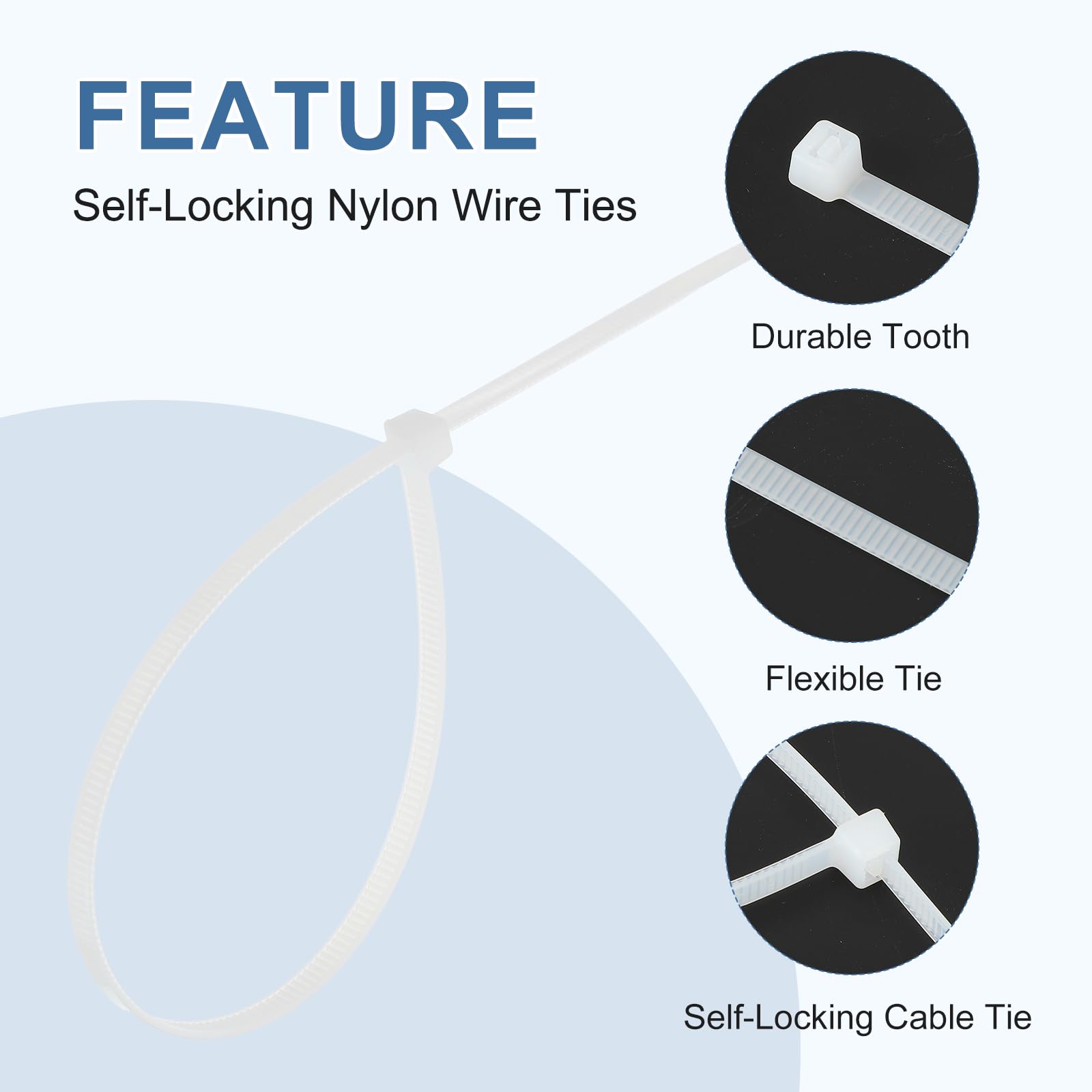 PATIKIL Cable Zip Ties 10 Inch - Image 3