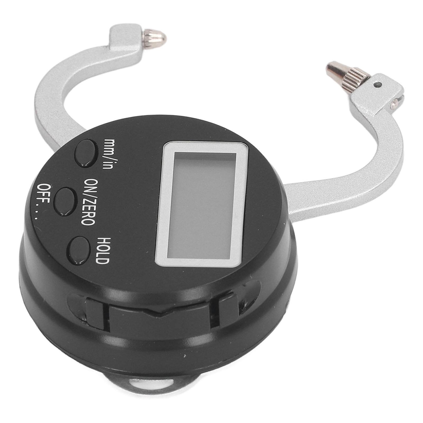 Misuratore di spessore digitale con doppio braccio curvo e ampio display LCD - Campo di misura da 0 a 25 mm - Ganasce in lega cromata per lavorazione e misurazione dello spessore