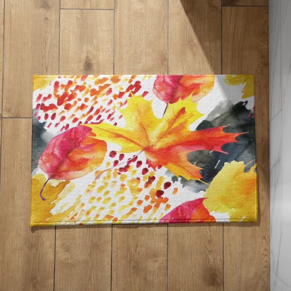 CEVAN Alfombra Puerta Exterior Felpudos Originales Baratos Hoja Alfombra Antideslizante para Pedales Alfombrillas Ducha 40x60cm
