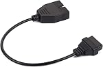 OBD1 12 Épingles à OBD2 16 Outil de diagnostic du scanner d'épingles OBD II Connecteur de câble adaptateur pour GM