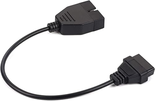 Miniatura 9 de OBD2 a OBD1 adaptador, OBD1 12 pines a OBD2 16 Pines escáner herramienta de diagnóstico OBD II adaptador cable conector