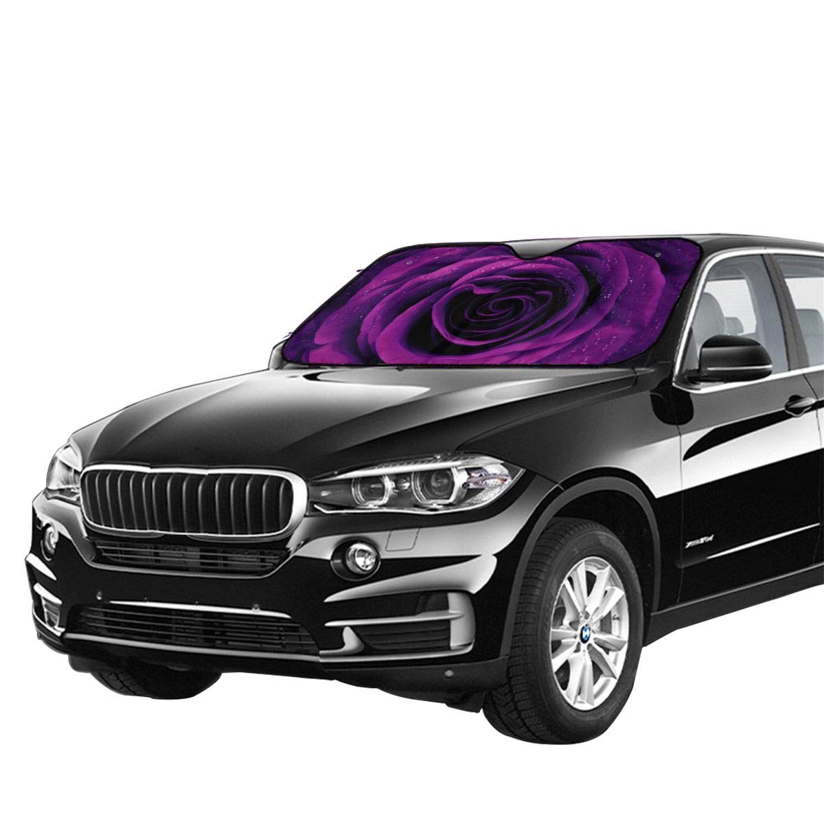 Amazon.co.jp: Foruidea パープルローズ 車のフロントガラス用 