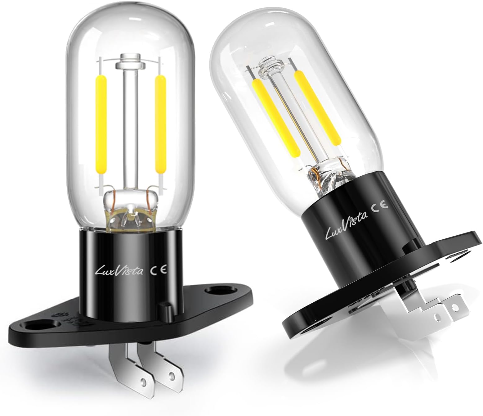 3W Z187 Microwave Bulb 2A 240V LED, 5000K Daylight White LED Microwave Oven Lamp Bulb, 25-30W Equivalent Incandescent Microwave Light Bulb for Universal Microwave Oven- 2Pack