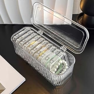 KESRIKART Acrylic Jewelry Organizer Box Set with 10Pcs mini Portable Storage Boxes, Bracelete, Rings, Necklace, Watch, Tra... Price In India