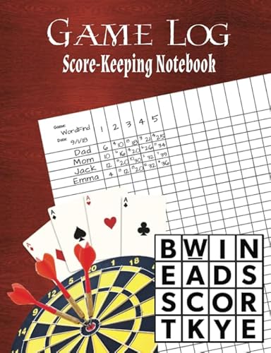 Game Log: Score-Keeping Notebook - Family Game Journal