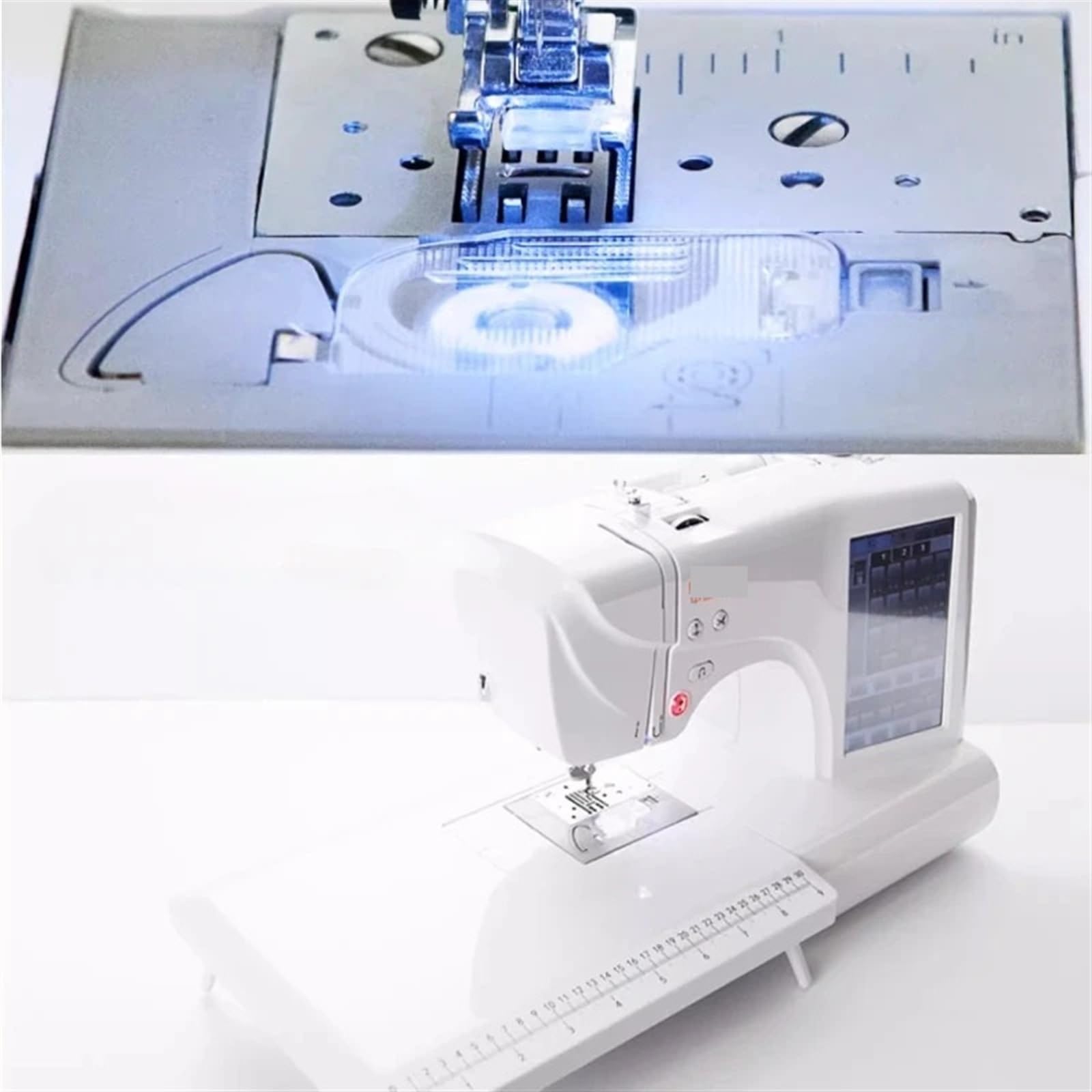 Maszyna do szycia domowego Wielofunkcyjna maszyna do szycia Haft Mechaniczna mała maszyna do haftu komputerowego 7" Ekran dotykowy LCD dla początkujących i majsterkowiczów
