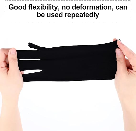 Syhood 3 Pair UV Gloves for Gel Manicures, UPF50+