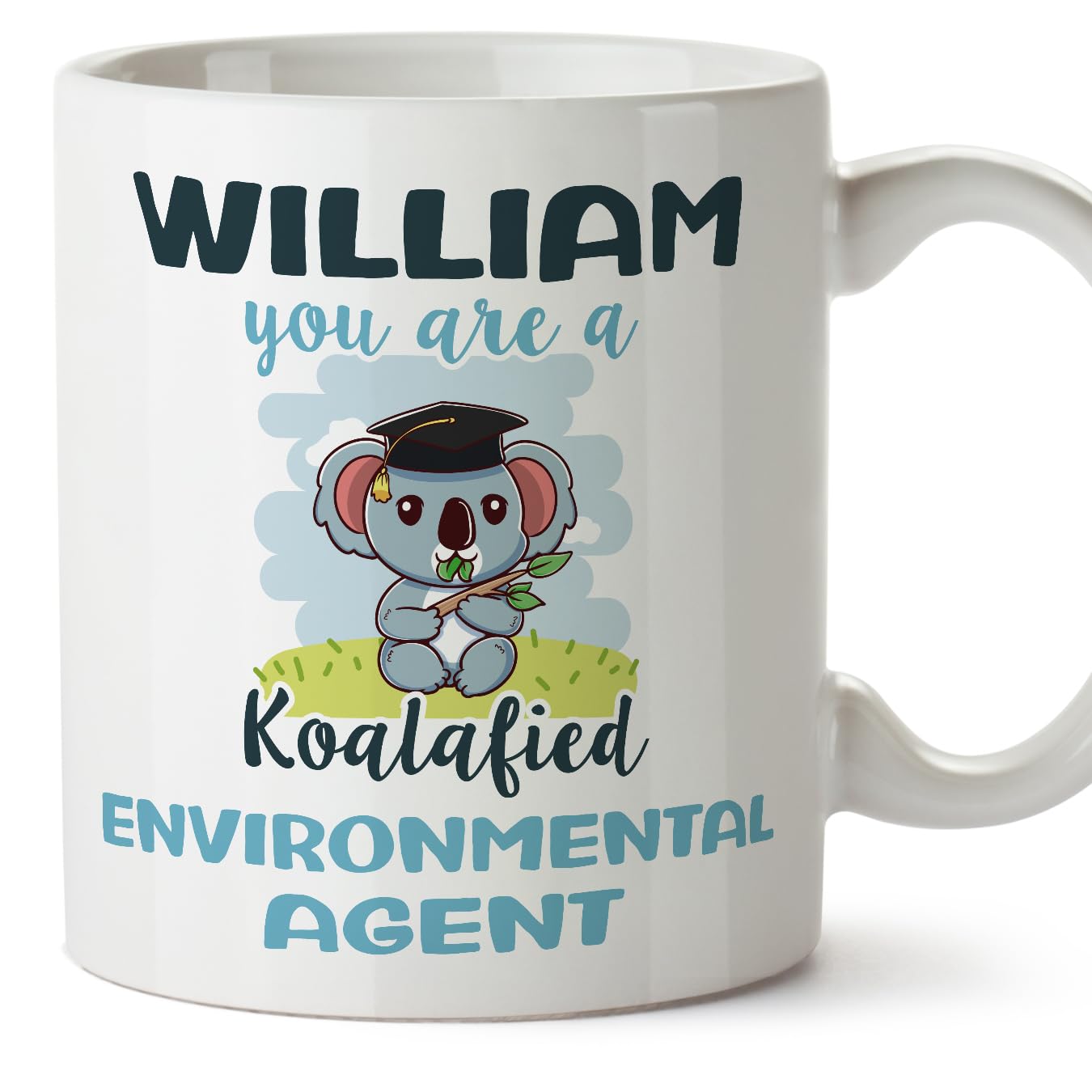 MUGFFINS Personalised Mug for Environmental Agent man - in English - Custom Koalafied - Funny Custom Gift for Colleagues - Ceramic 11oz Mug — image 1