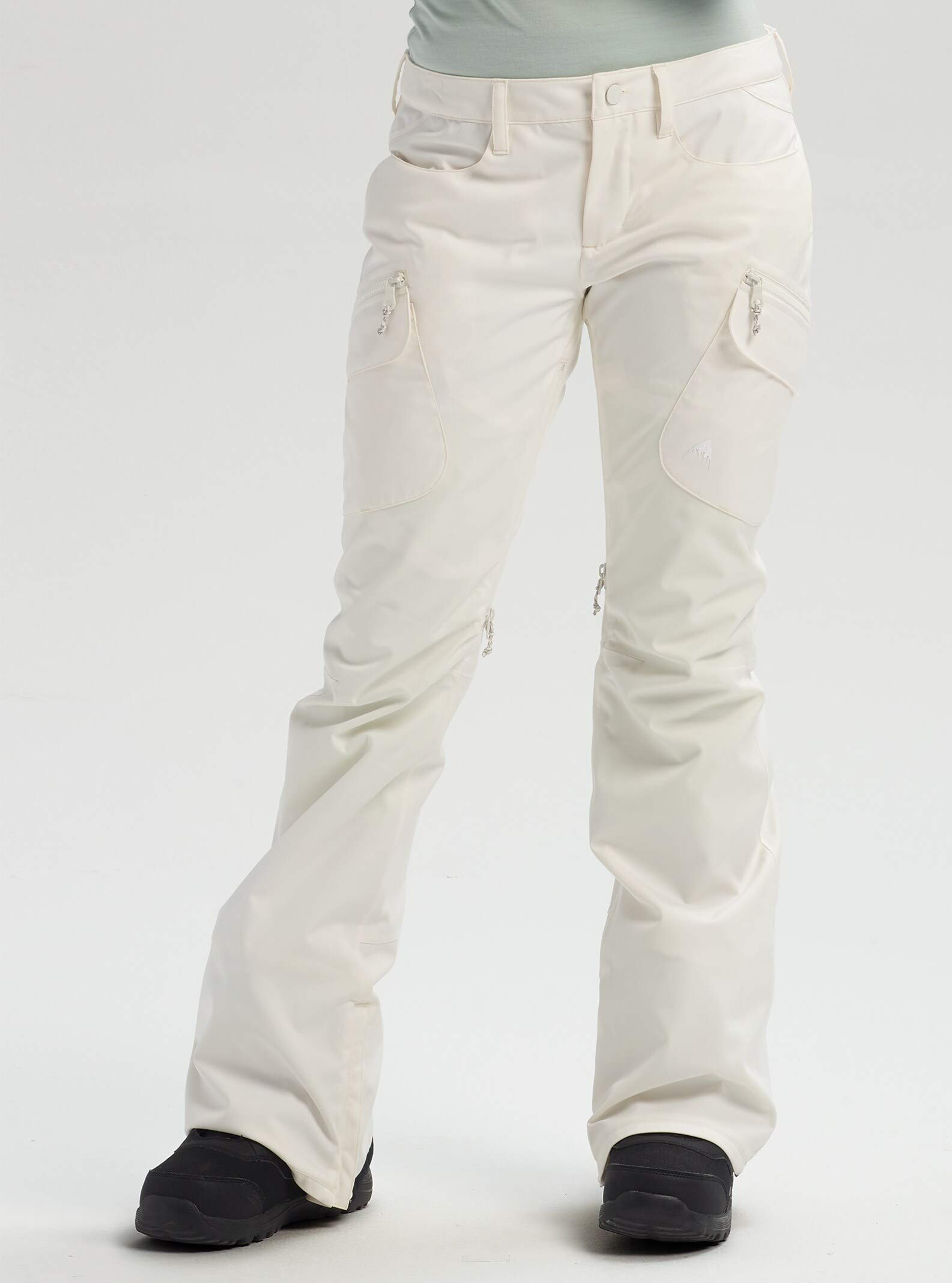 Burton Gloria damskie spodnie snowboardowe, białe (Stout White, rozmiar L)
