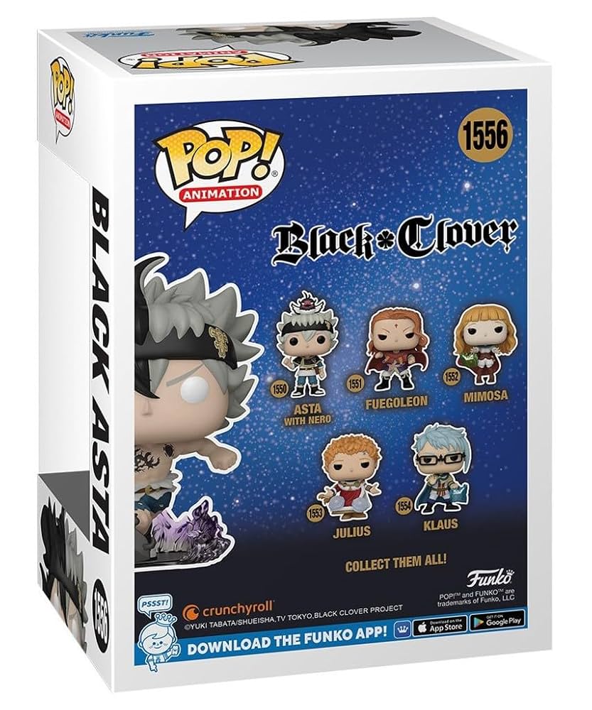 POP Anime: Black Clover - Black Asta Glow-in-The-Dark