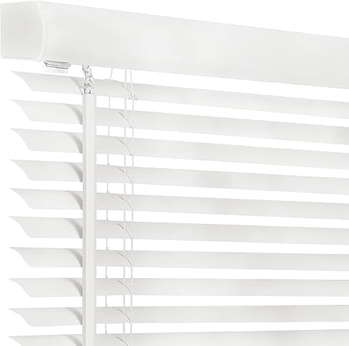 Miniatura 3 de Persiana GII Morningstar de PVC inalámbrica de 1 pulgada, filtrado de luz y privacidad, apta para niños y mascotas, fácil instalación, color blanco,