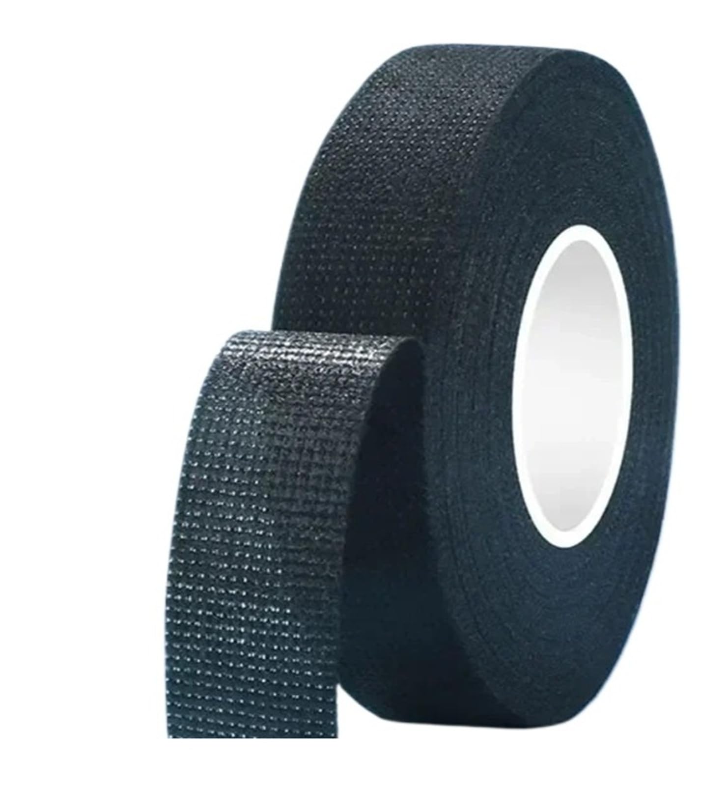 25 mm, 19 mm, 15 mm, 9 mm, schwarzes Samt-Kabelbündel, Flammenwebstuhl, Kabelbaum, entflammbares Isolierband, selbstklebendes Tuch, Stoffverkabelung